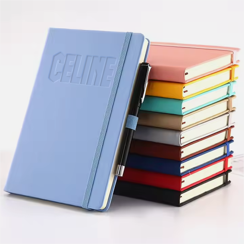 Custom Logo A5 PU Leather Notebook