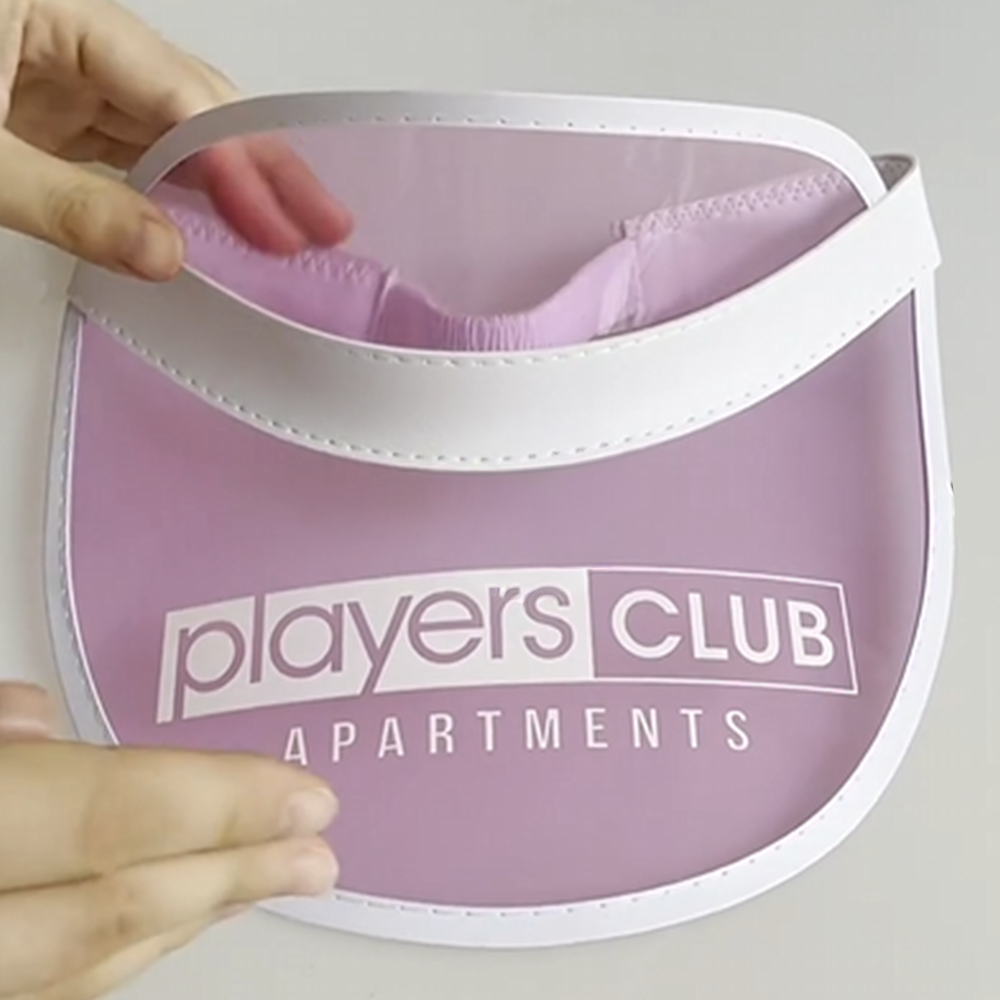 Custom Logo PVC Sun Visor Hat