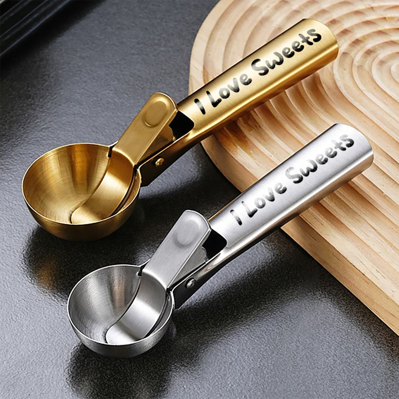 Custom Logo Stainless Steel Ice Cream Scoop