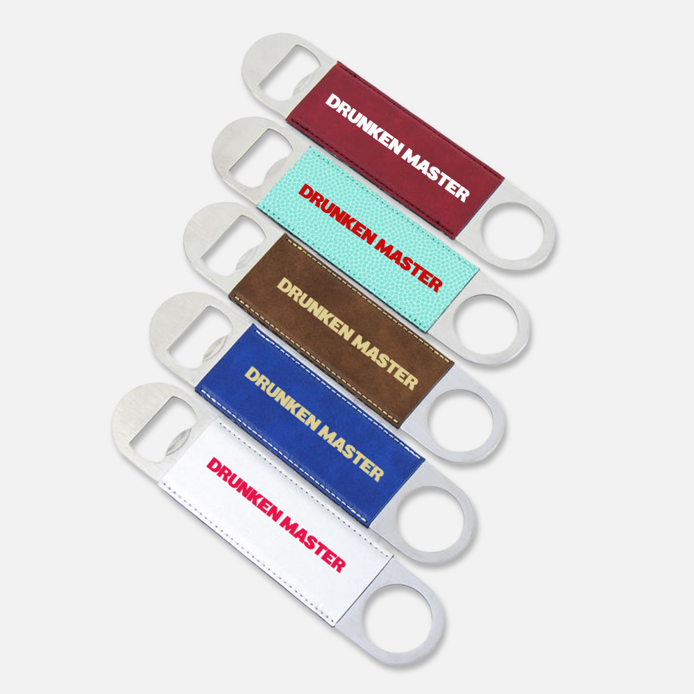 Custom Engraved Leatherette Bottle Opener