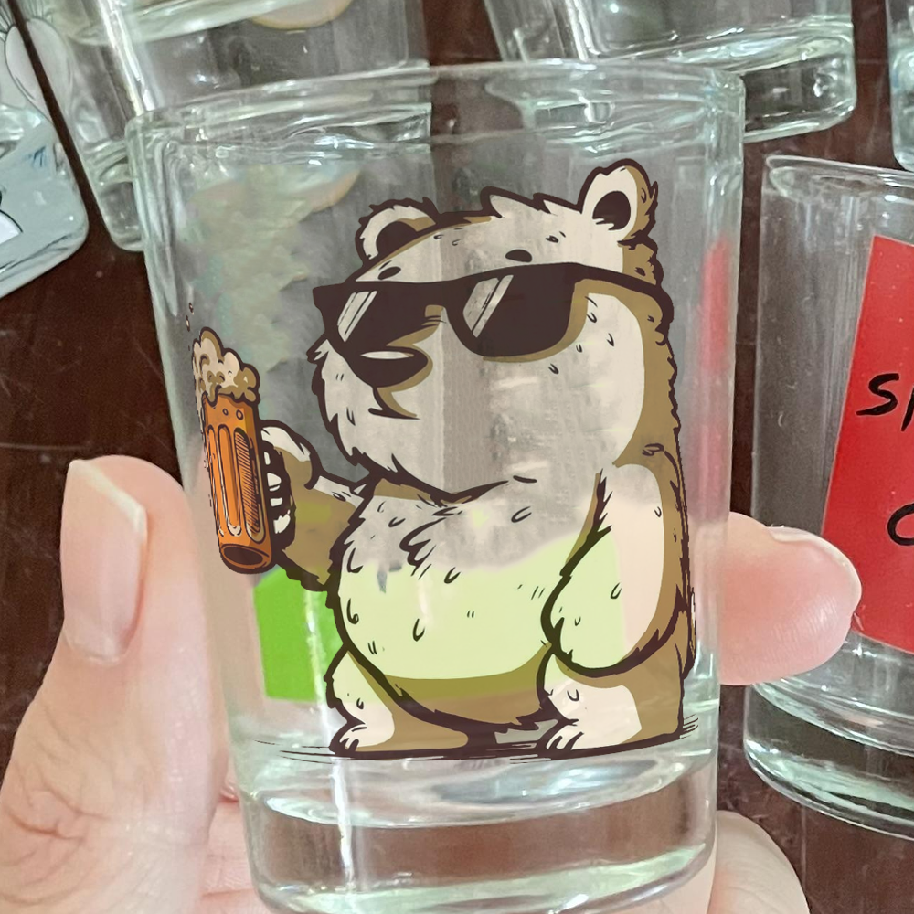 Custom Logo 2oz Sublimation Shot Glasses