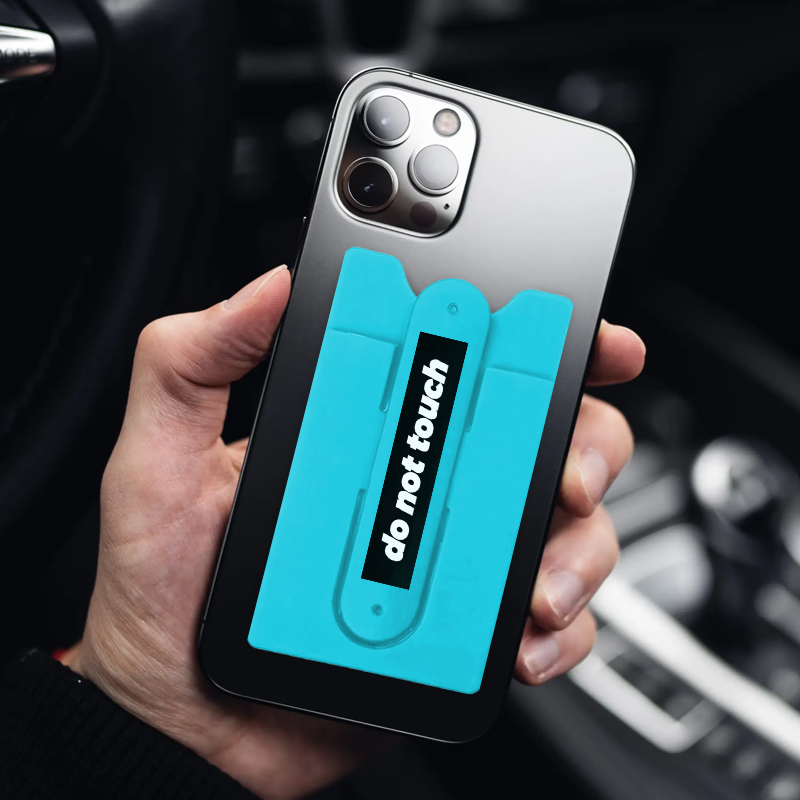 Custom Logo Silicone Phone Wallet Stand