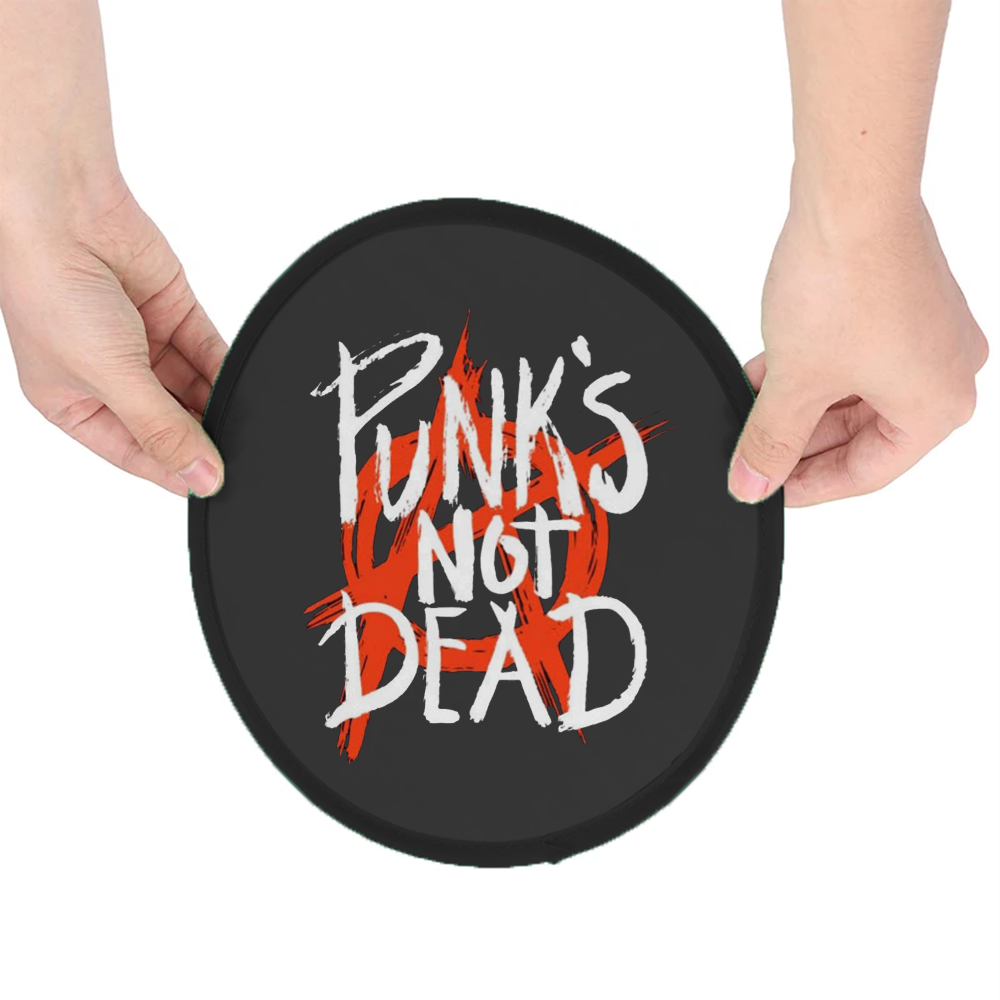 Custom LOGO Sports Kids Flying Toy Portable Pocket Flyer Frisbeed Folding Hand Fan Foldable Nylon Disc