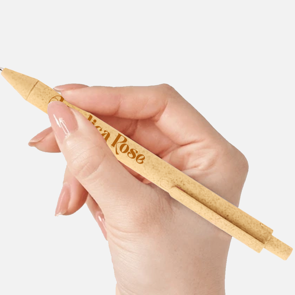 Custom Logo Eco-Friendly Wheat Straw Pens