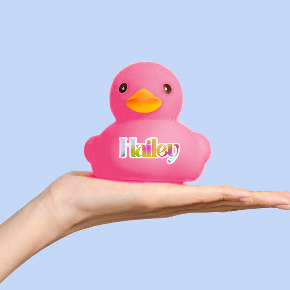 Custom Logo Rubber Bath Duck Toy
