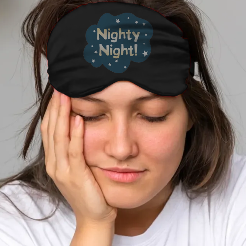 Custom Logo Satin Eye Mask