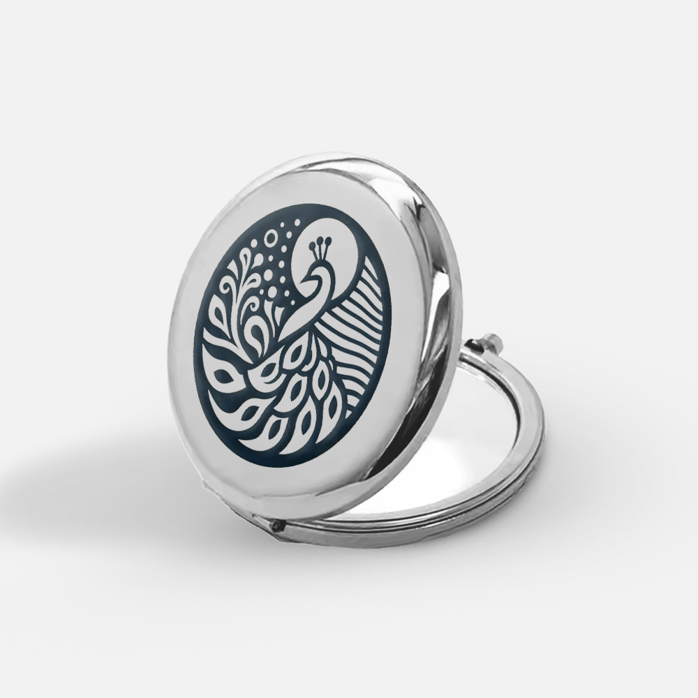 Custom Double-Sided Travel Pocket Mirror