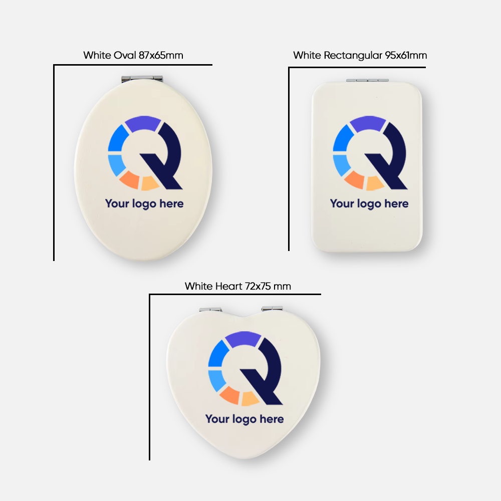 Branded Double-Sided Folding Compact Mirror