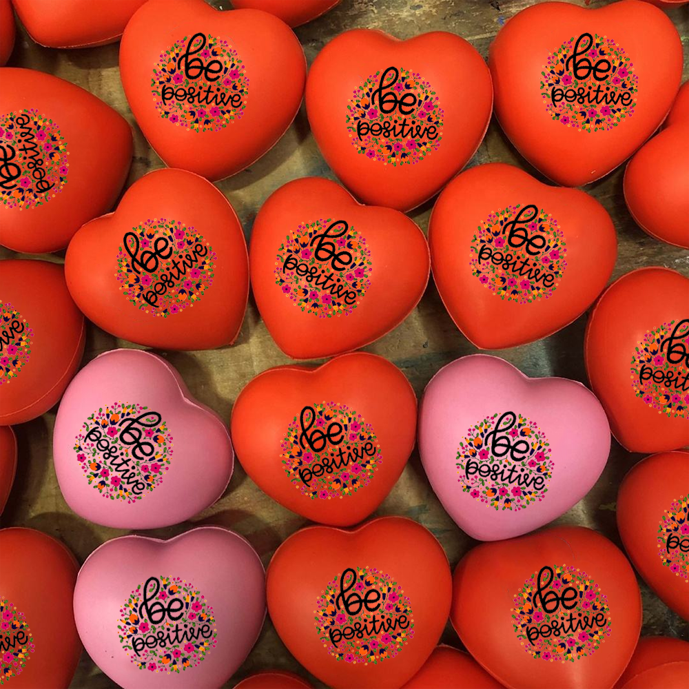 Custom Logo Heart-Shaped Stress Ball