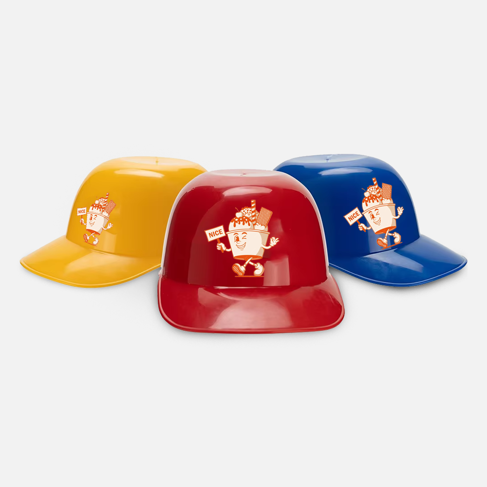 Branded 8oz Mini Baseball Helmet Bowl