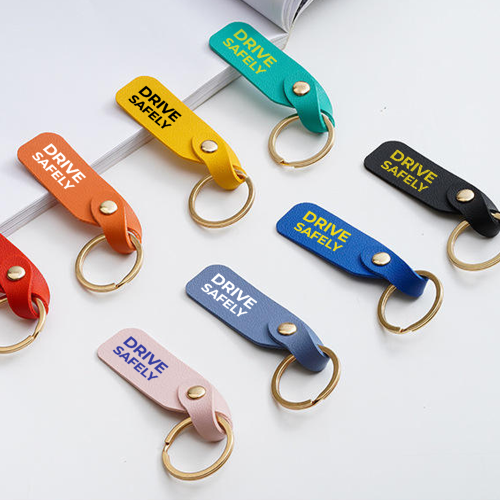 Custom PU Leather Keychain