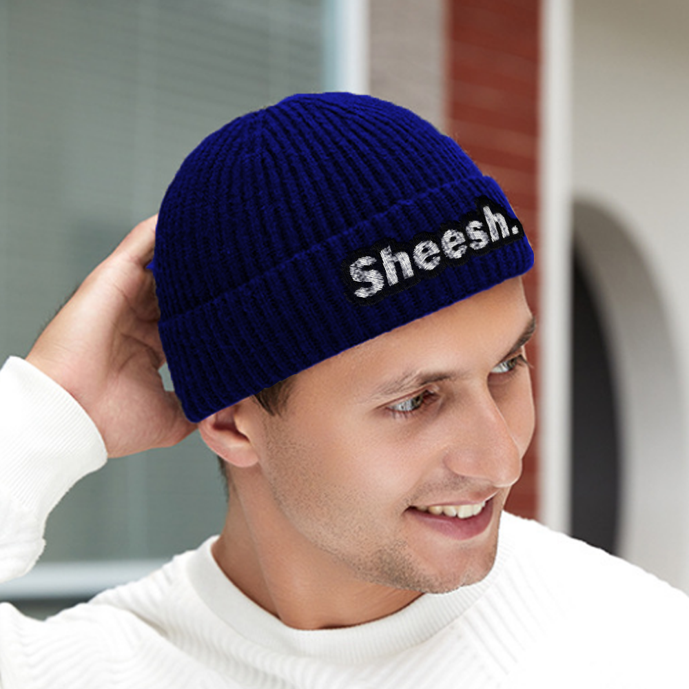 Custom Logo Thick Knit Beanie Hat