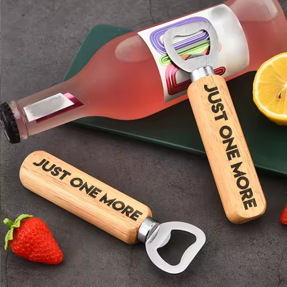 Custom Wood Handle Bar Blade Opener