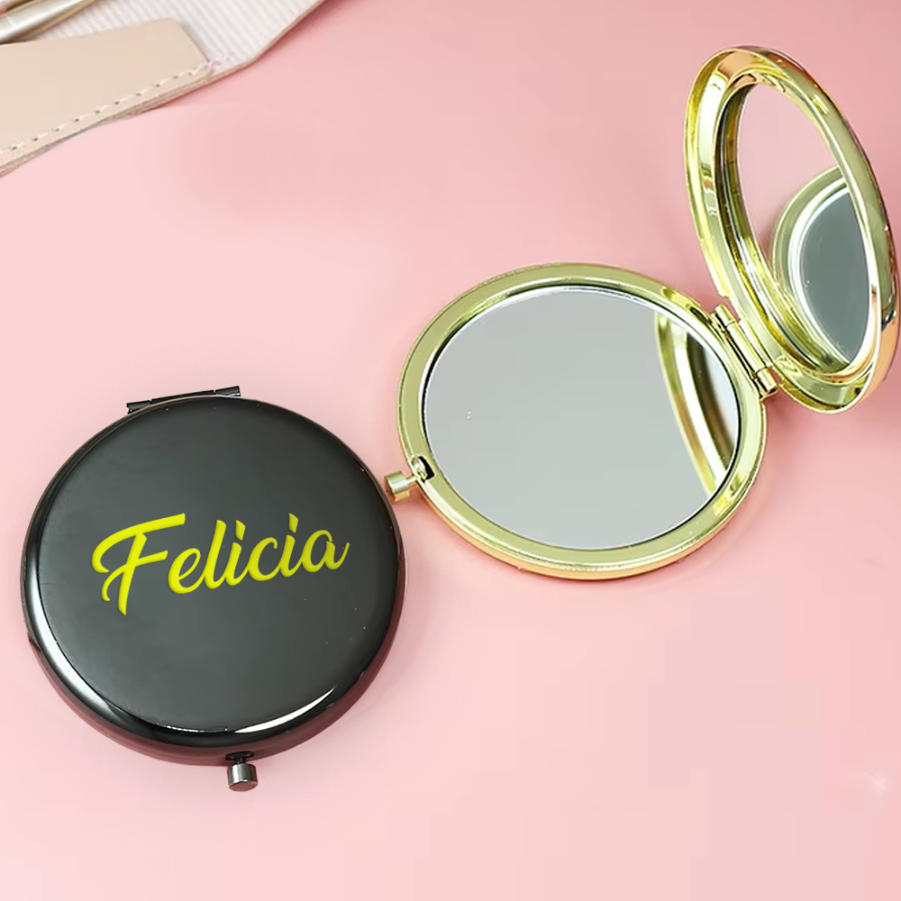 Custom Double-Sided Travel Pocket Mirror
