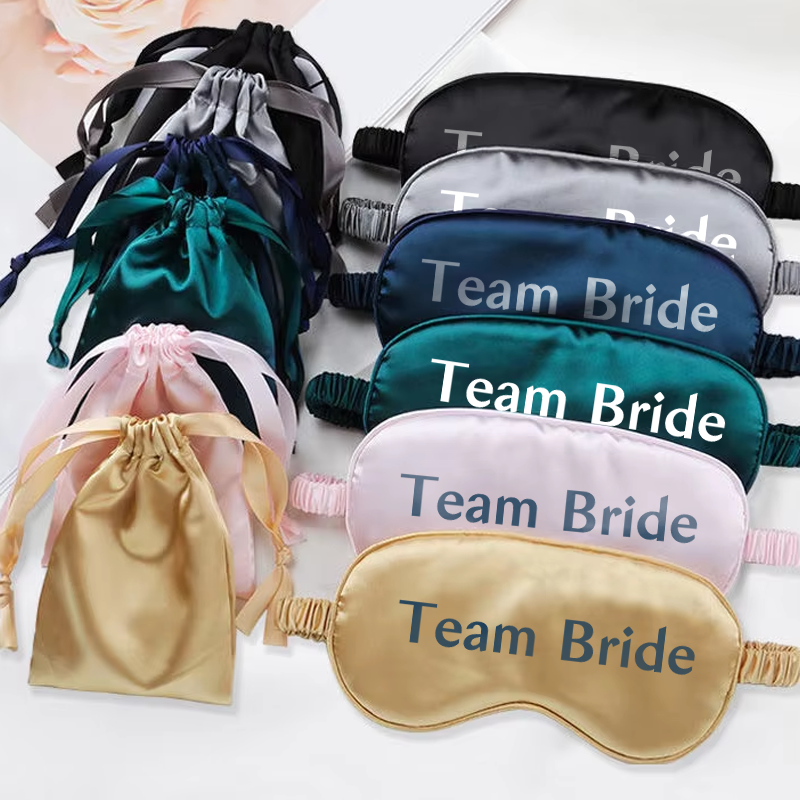 Custom Logo Satin Silk Eye Mask