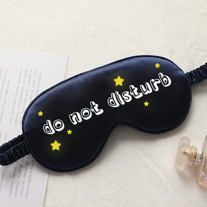 Custom Logo Satin Eye Mask