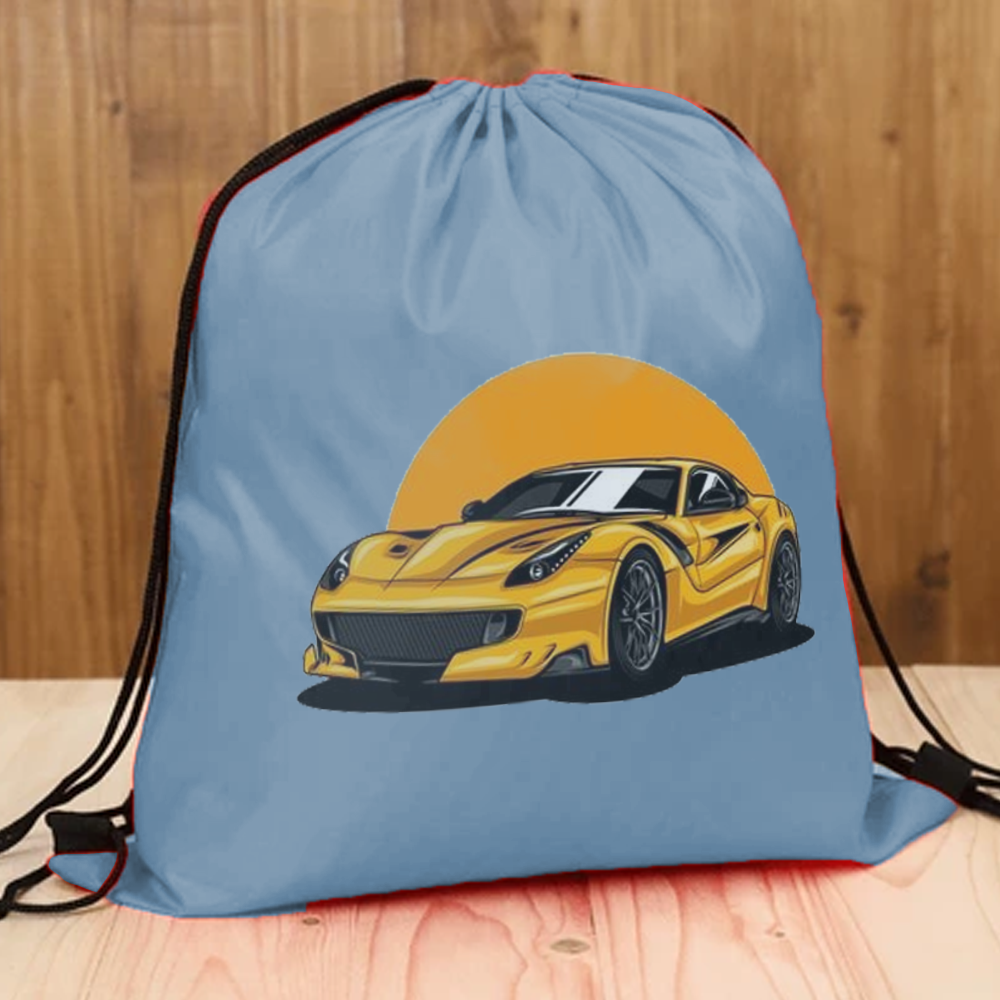 Custom Branded Foldable Canvas Drawstring Bag