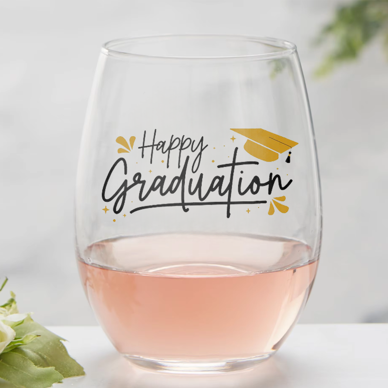 Custom Engraved Stemless Wine Glass 550ml