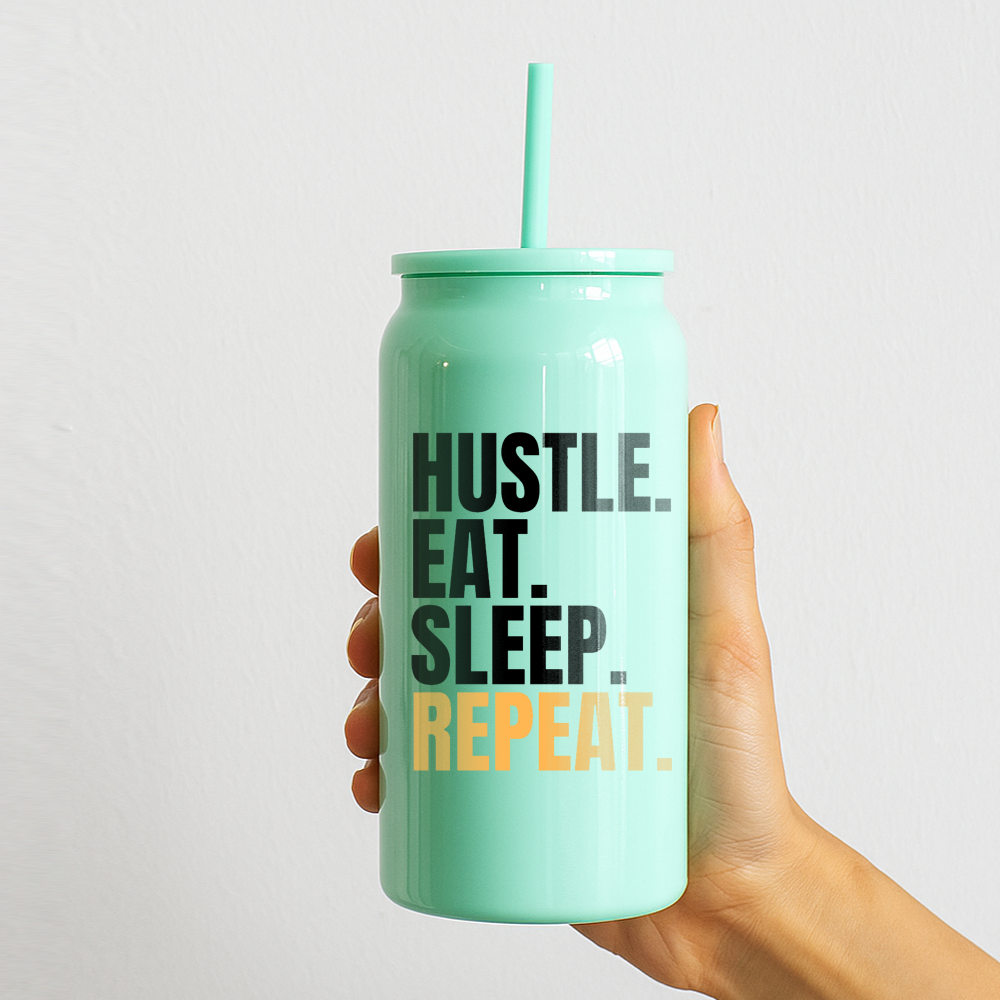 Custom 16oz Stainless Steel Tumbler with Straw