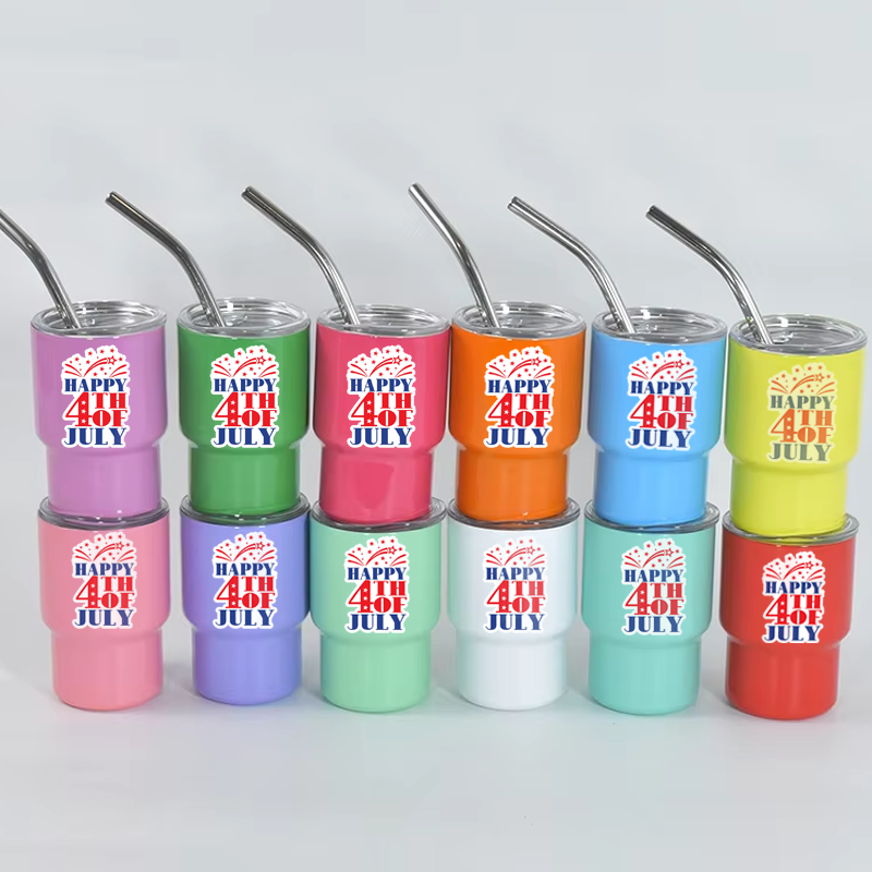 Custom 3oz Stainless Steel Mini Tumbler