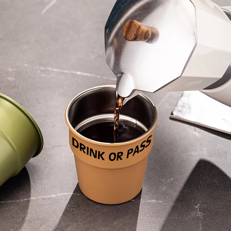 Custom Logo 8oz Stainless Steel Pint Glasses