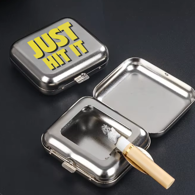 Portable Windproof Metal Ashtray