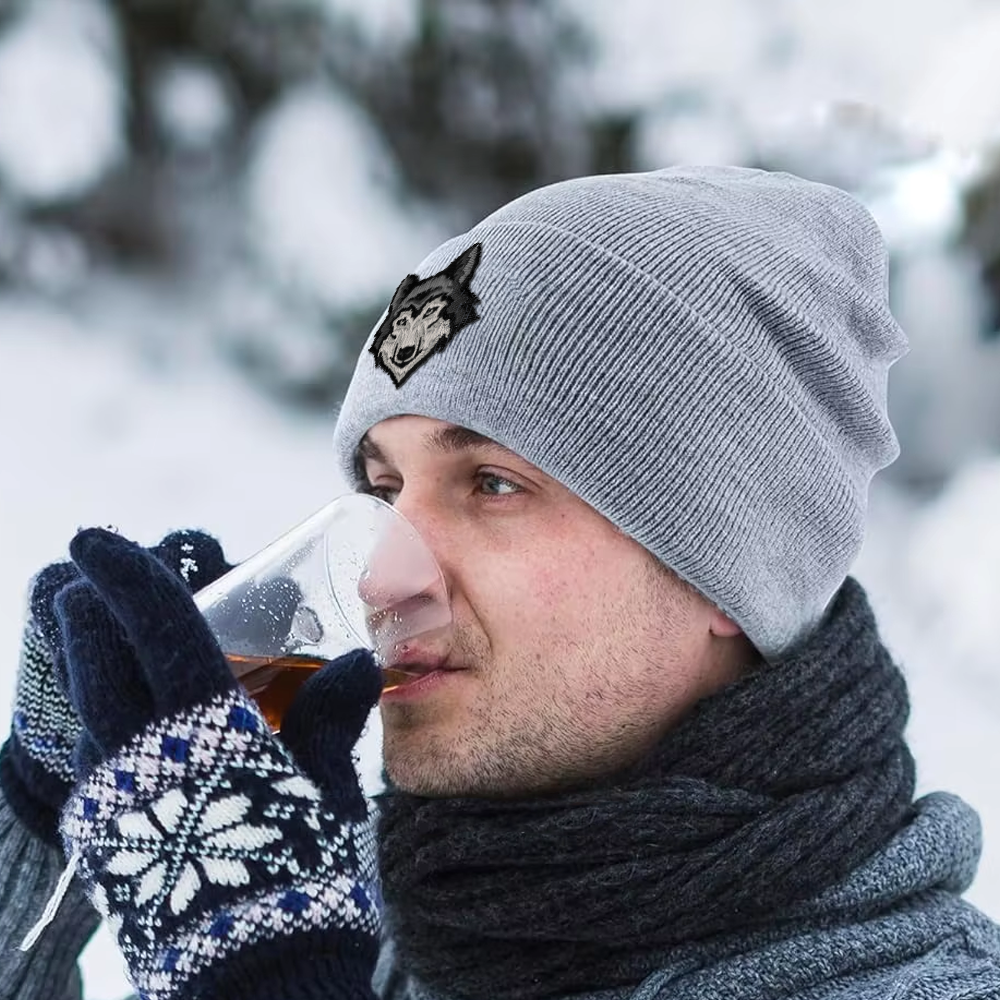 Custom Logo Knit Cuffed Beanie