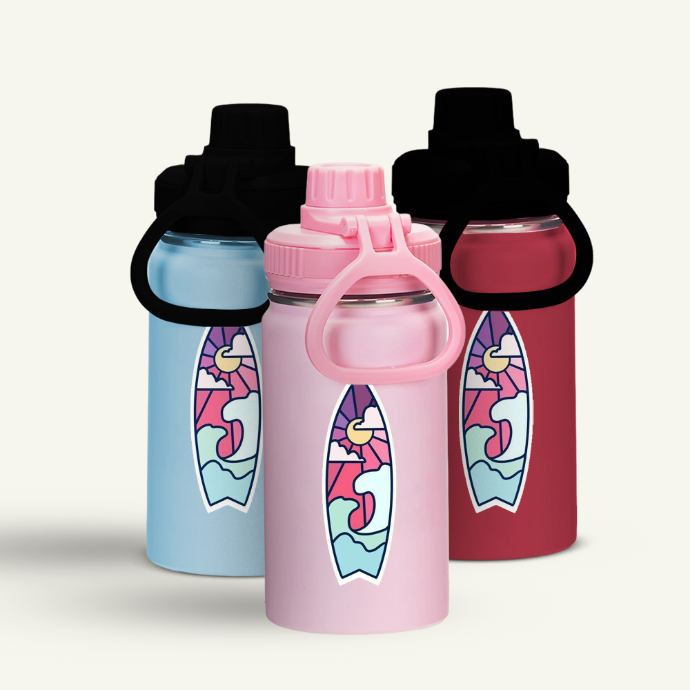 Custom Logo 12oz Reusable Water Bottles