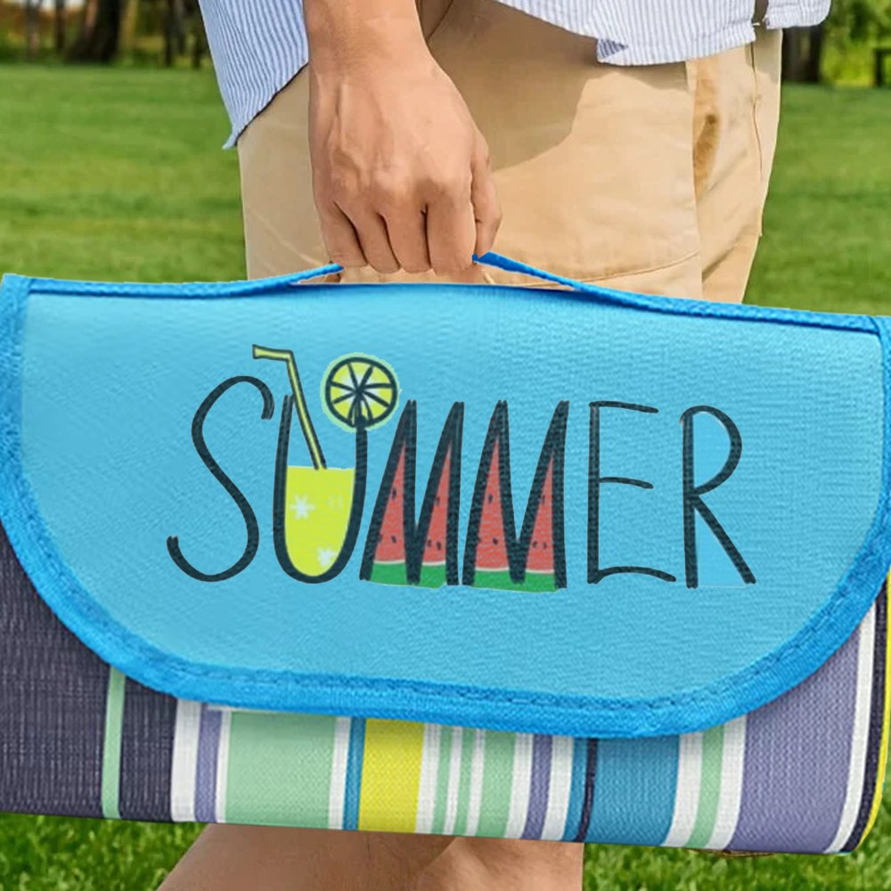 Custom Printed Waterproof Folding Picnic Blanket