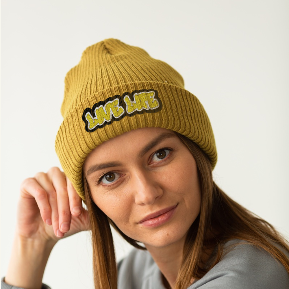 Custom Logo Knit Cuffed Beanie