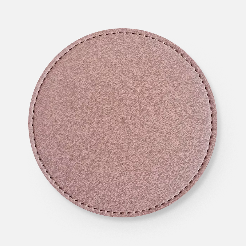 Custom PU Leather Logo Coasters