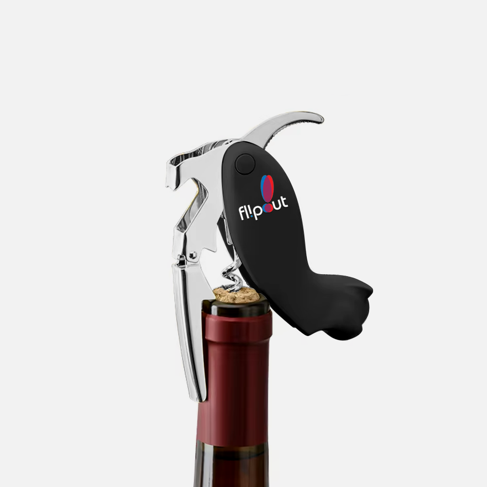 Branded Stainless Steel Wine Opener Set