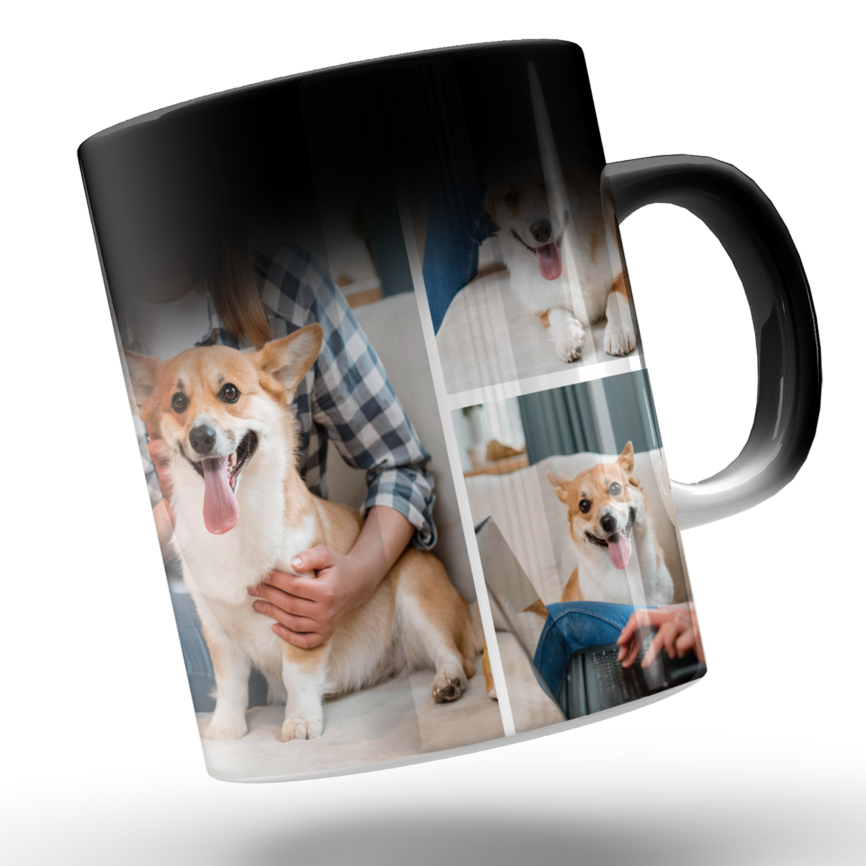 Love Has Four Paws Pet Collage Heat Activated Magic Mug