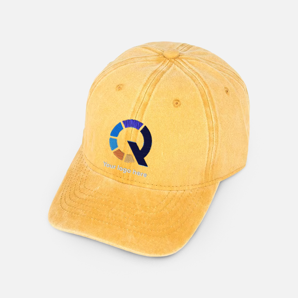 Custom Embroidered Vintage Cotton Baseball Cap