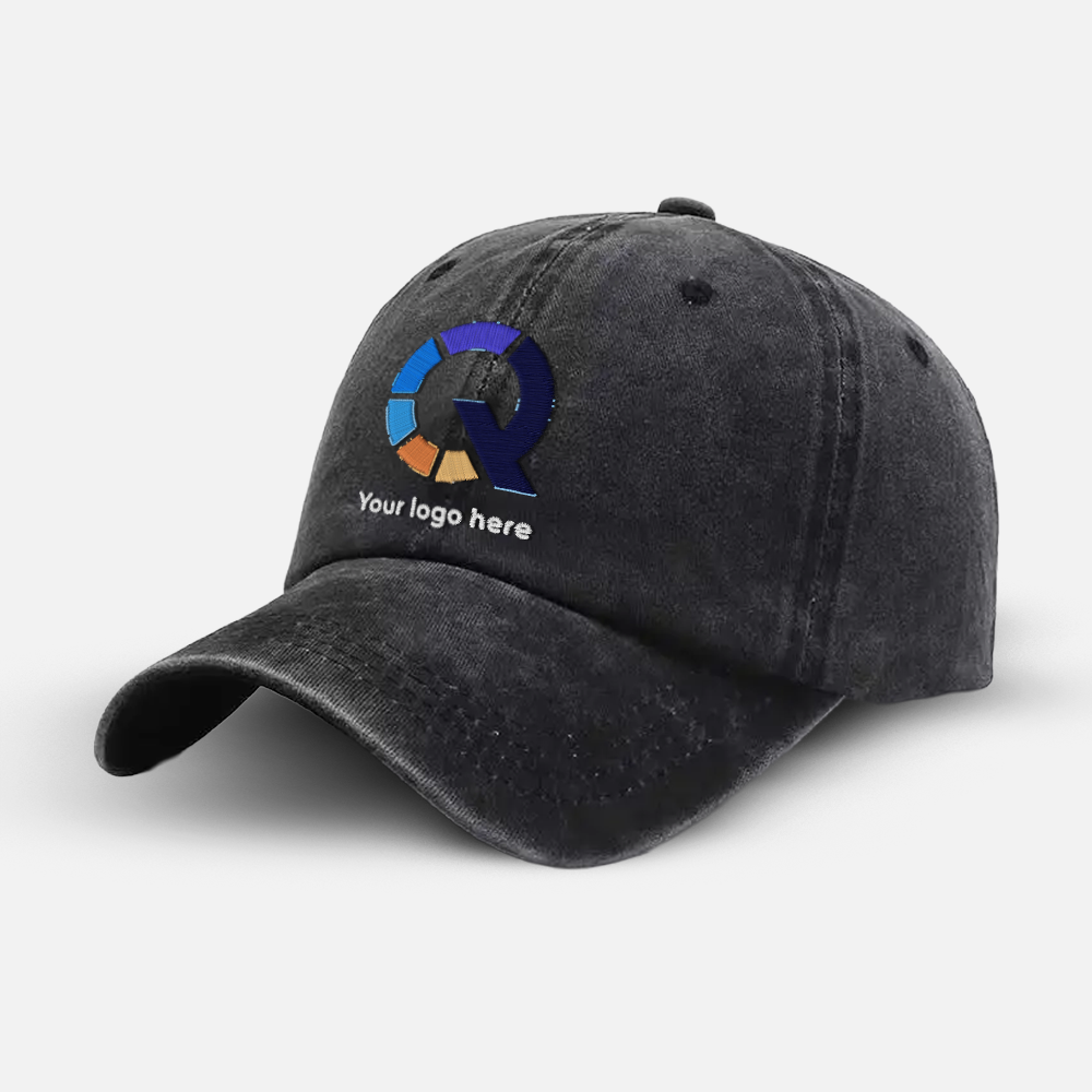 Custom Embroidered Vintage Cotton Baseball Cap