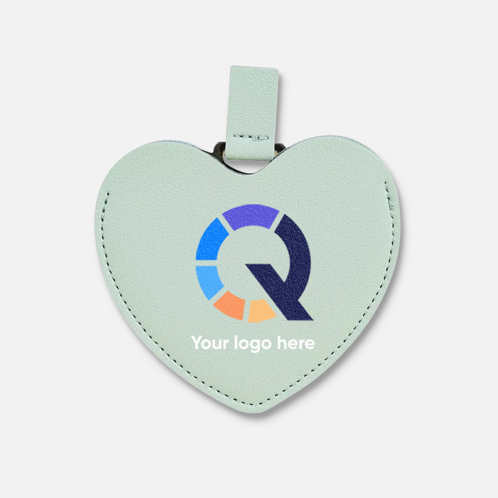 Custom Logo Heart Compact Mirror