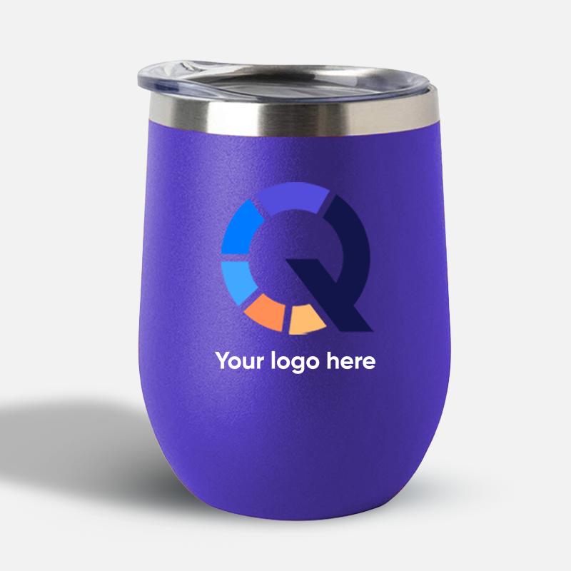 Custom Logo 12oz Insulated Wine Tumbler