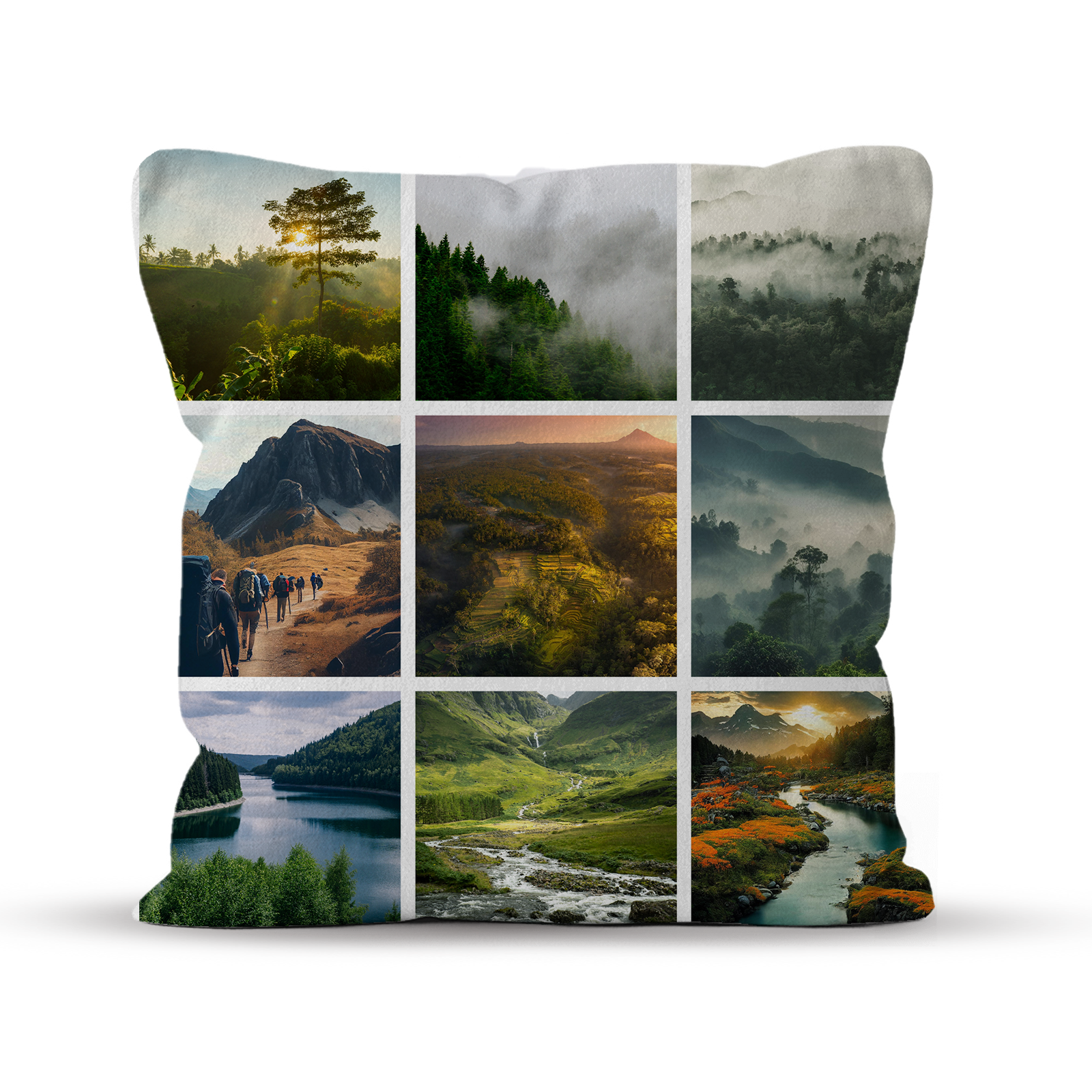 9 Image Gallery Photo Pillow