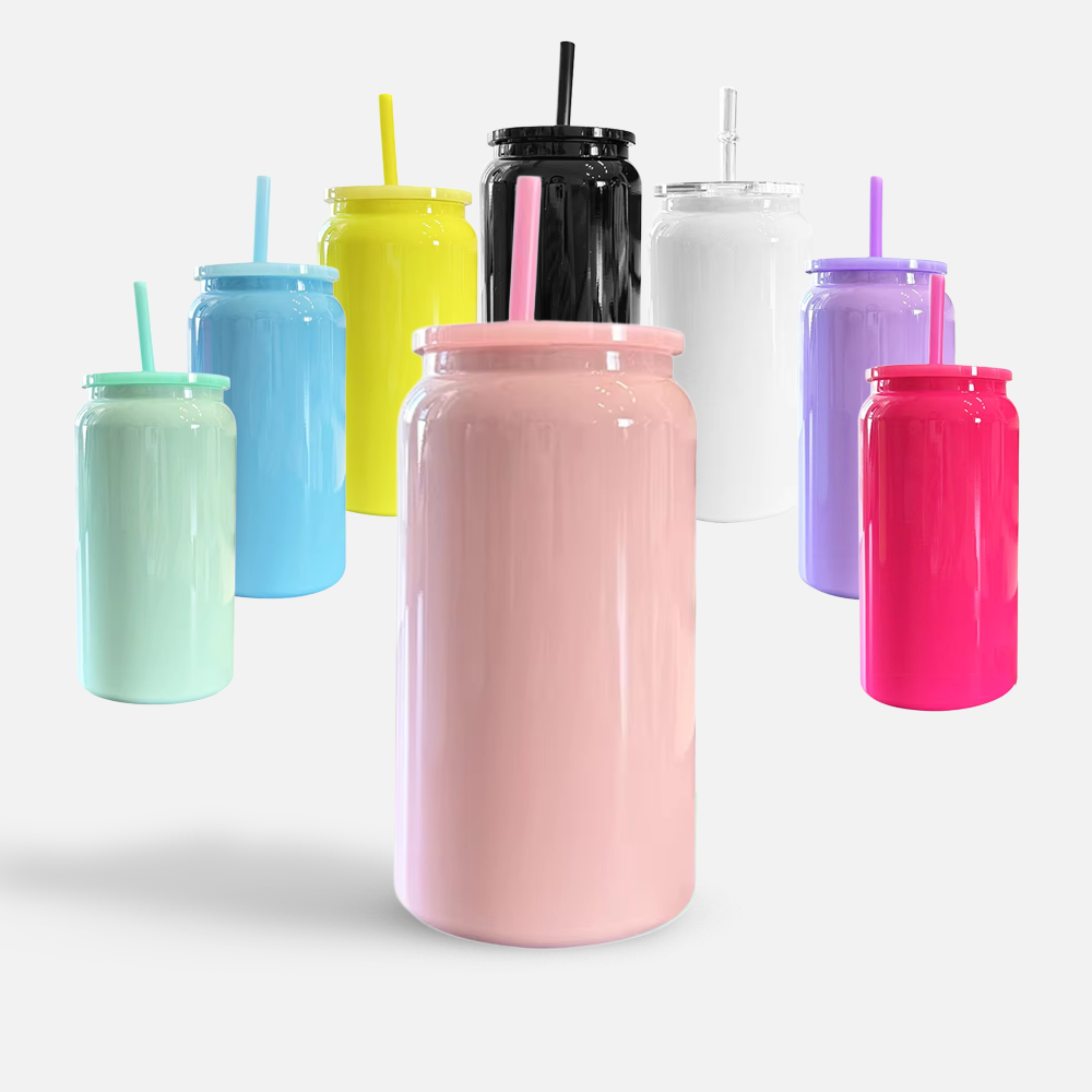 Custom 16oz Stainless Steel Tumbler with Straw