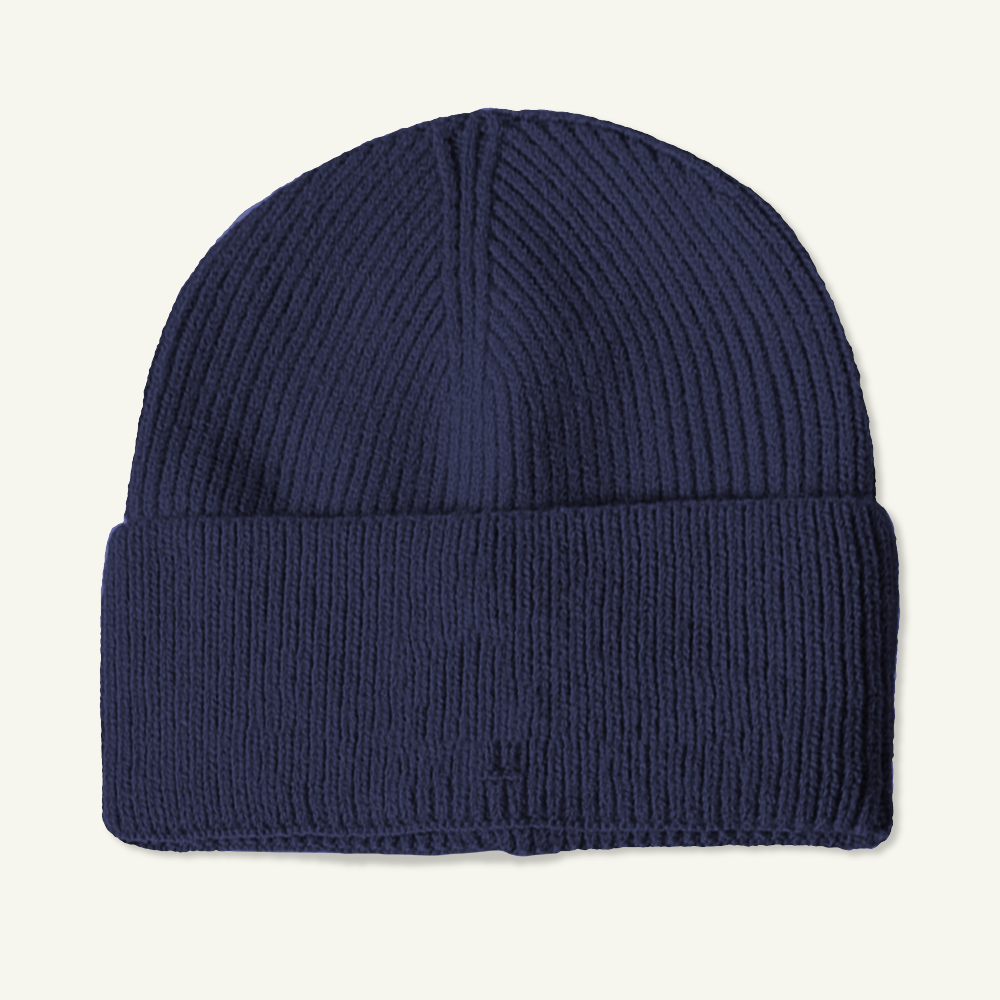 Custom Logo Thick Knit Beanie Hat