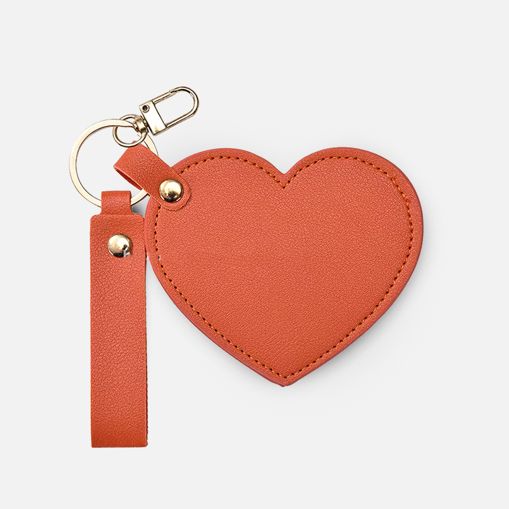 Custom Logo Heart Shaped Pocket Mirror