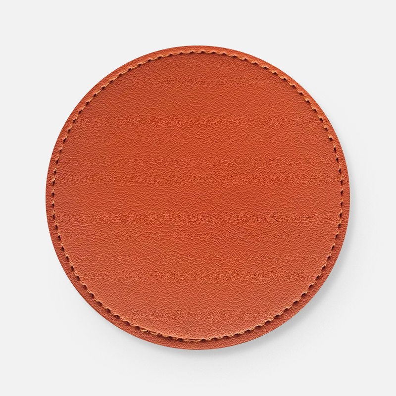 Custom PU Leather Logo Coasters