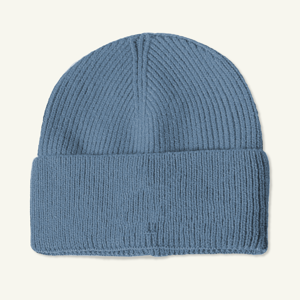 Custom Logo Thick Knit Beanie Hat