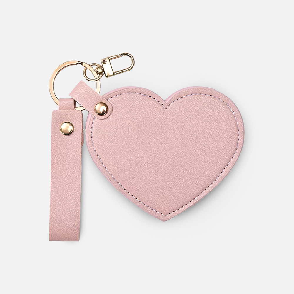 Custom Logo Heart Shaped Pocket Mirror