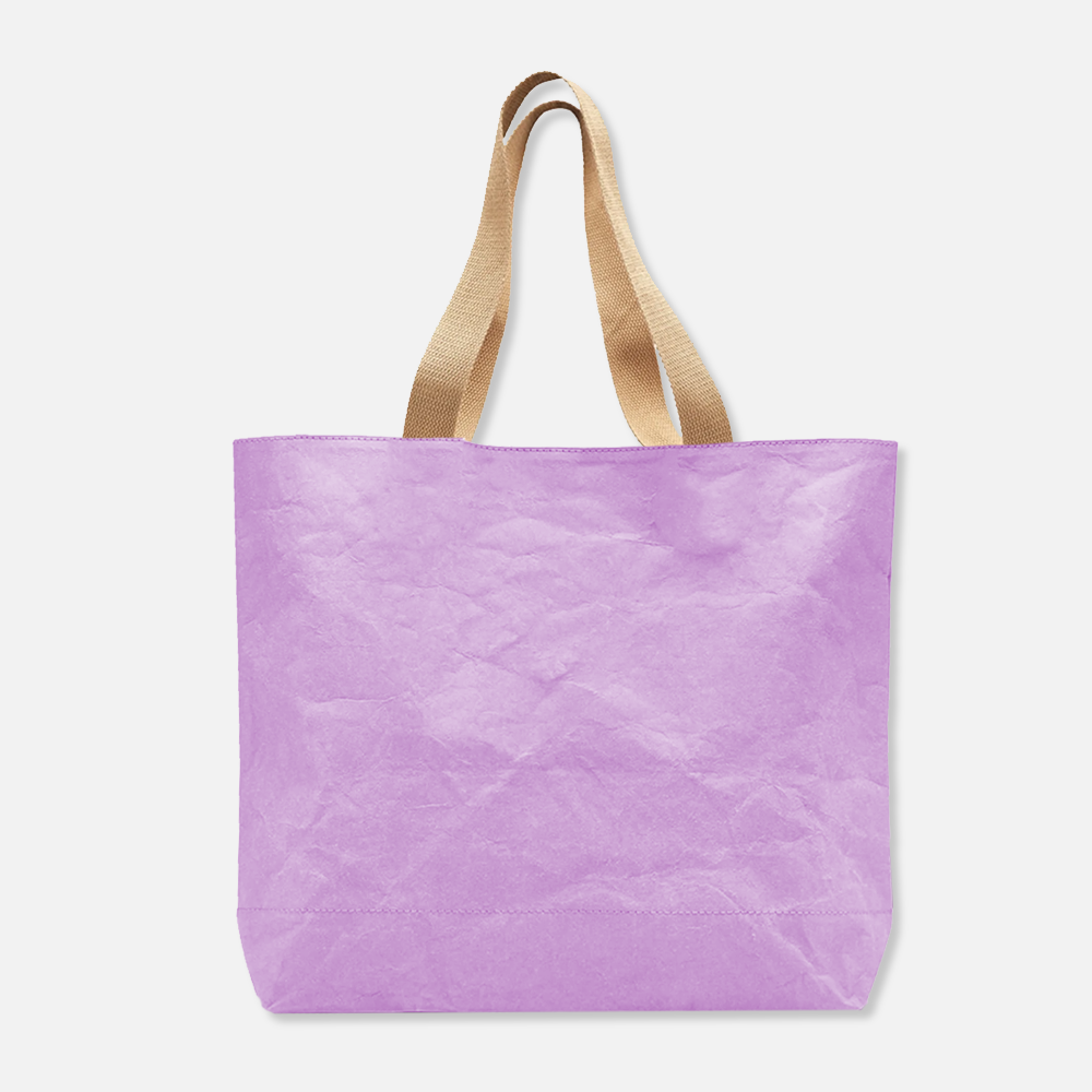 Custom Logo Washable Kraft Paper Tote Bag