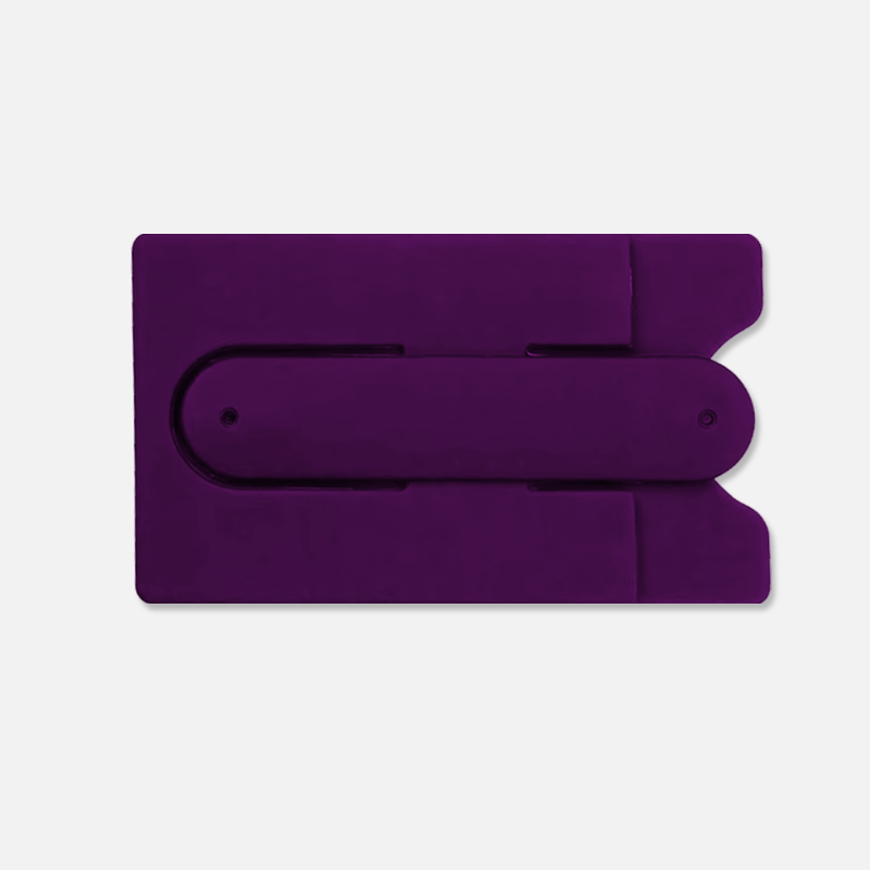 Custom Logo Silicone Phone Wallet Stand