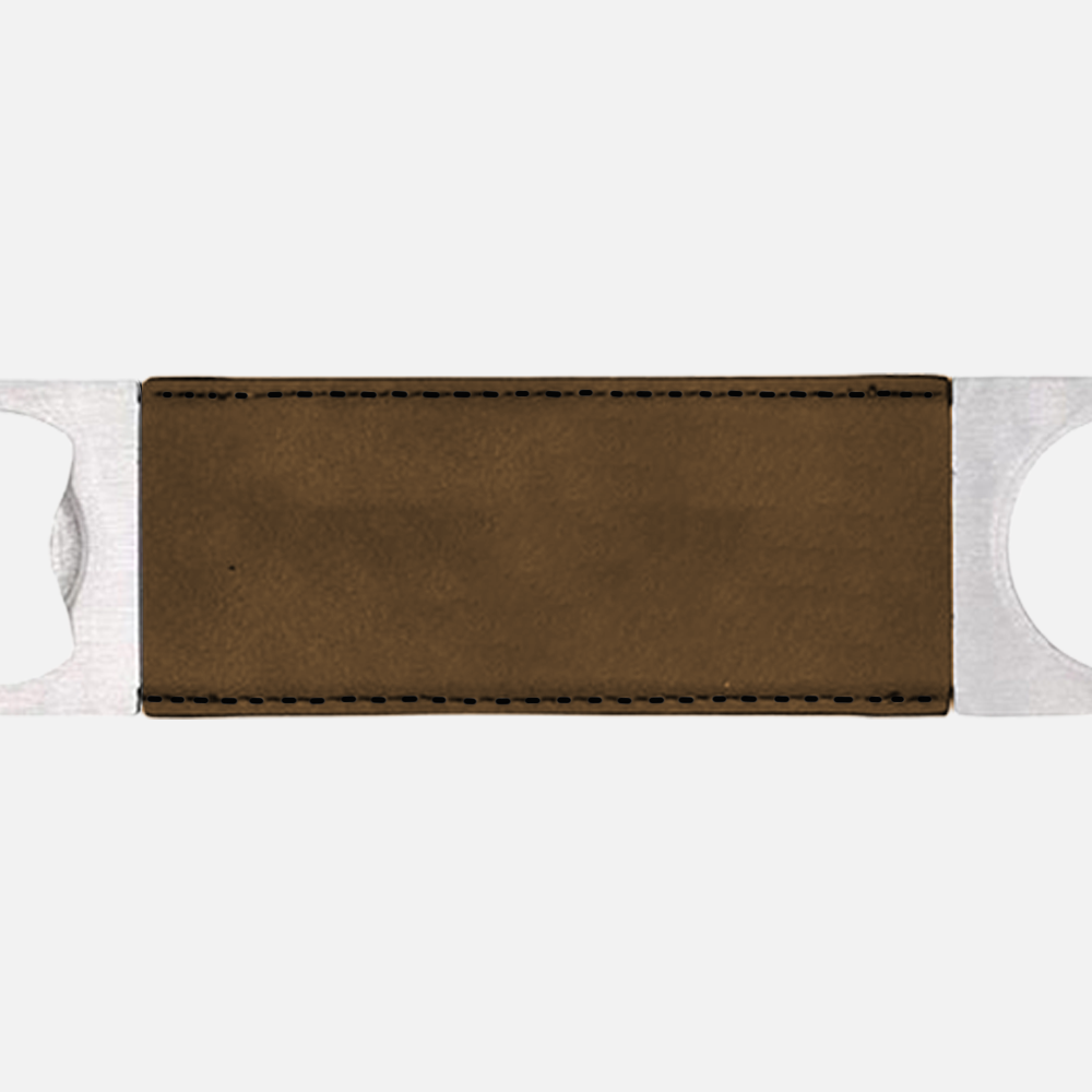 Custom Engraved Leatherette Bottle Opener