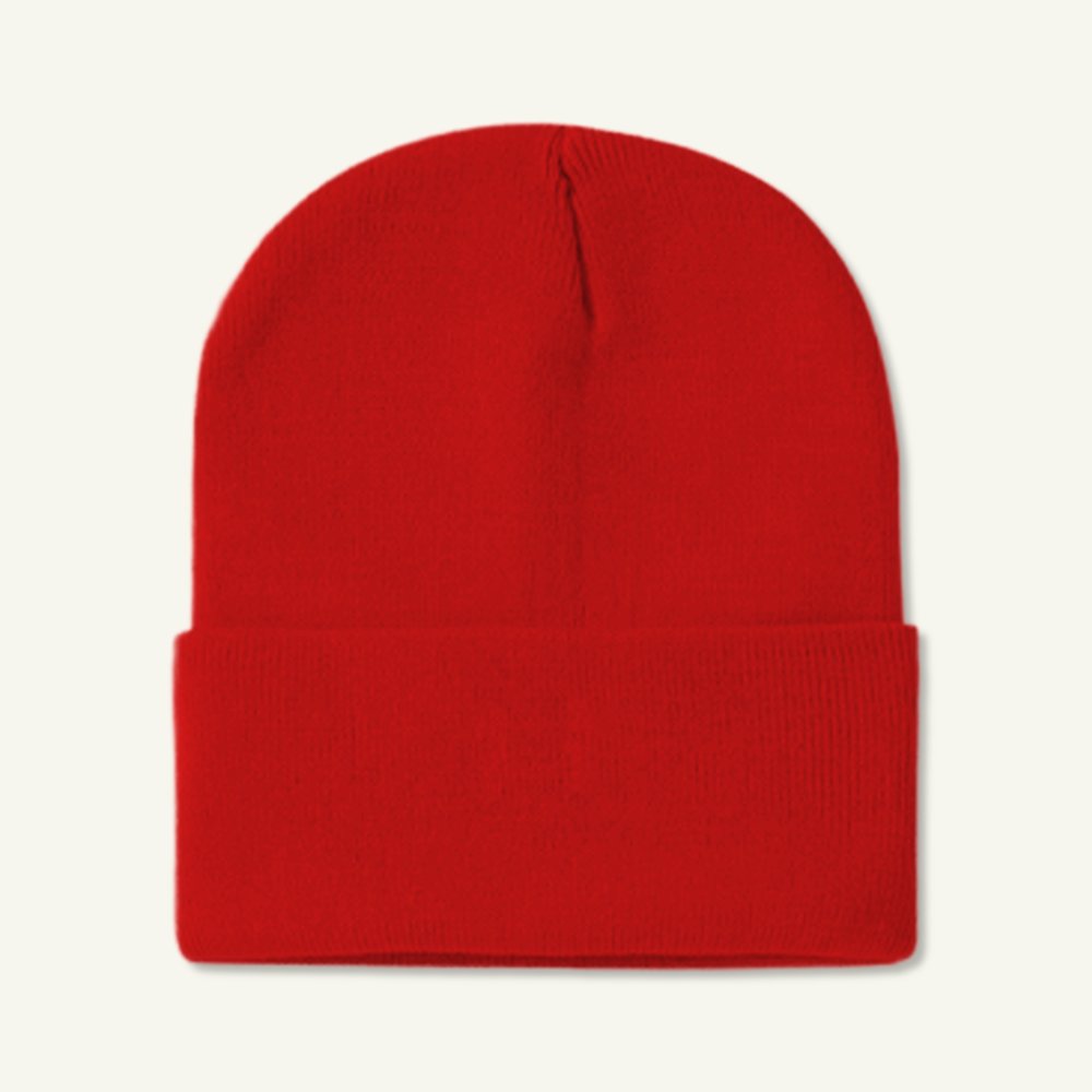 Custom Logo Knit Cuffed Beanie