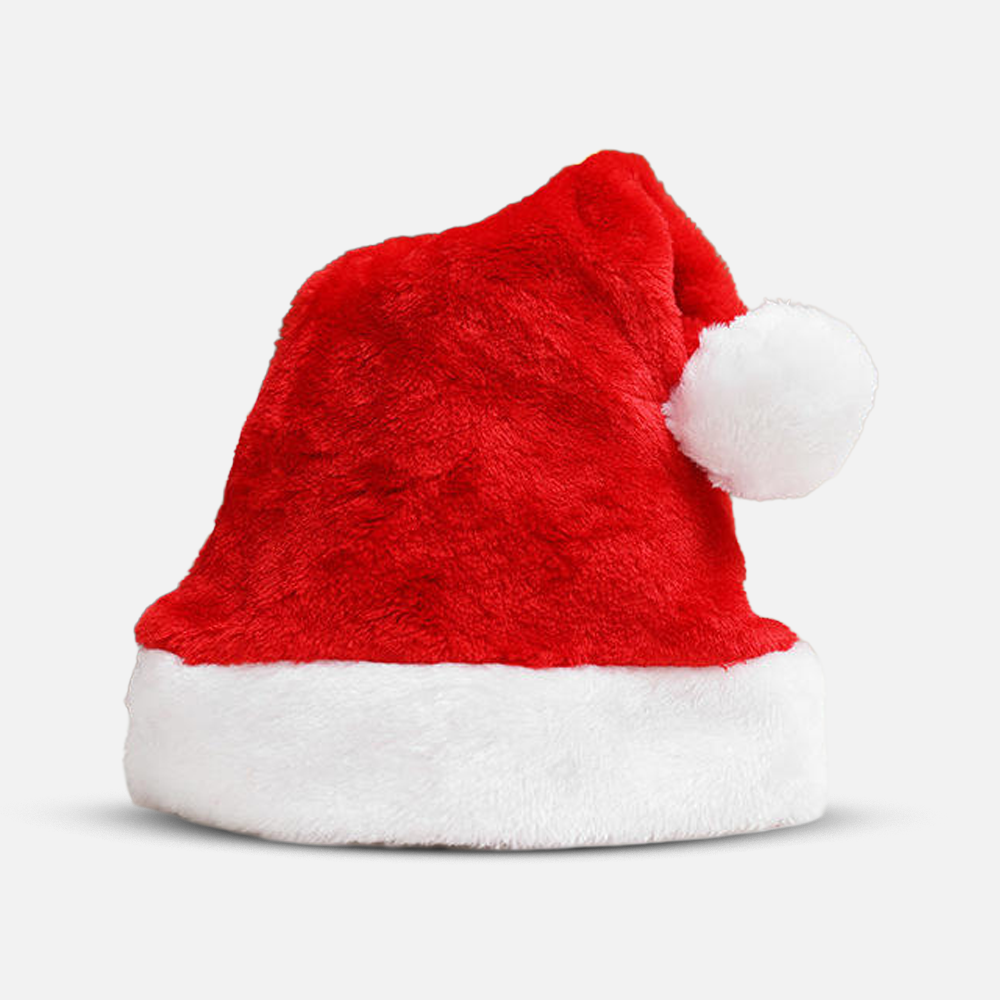 Custom Logo Plush Christmas Hat