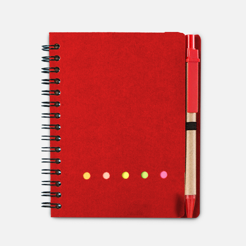 Custom Kraft Notebook & Sticky Notes Set